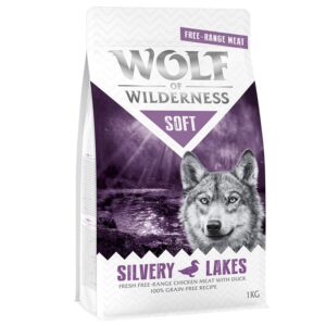 Wolf of Wilderness Soft "Silvery Lakes" - Free-Range Chicken with Duck