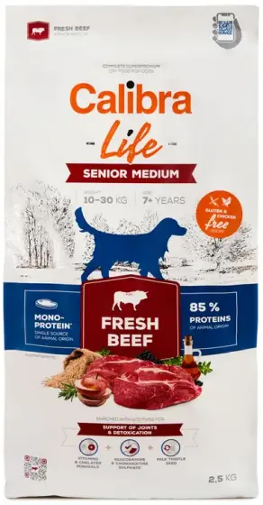 Calibra Life Fresh Beef Senior Medium review
