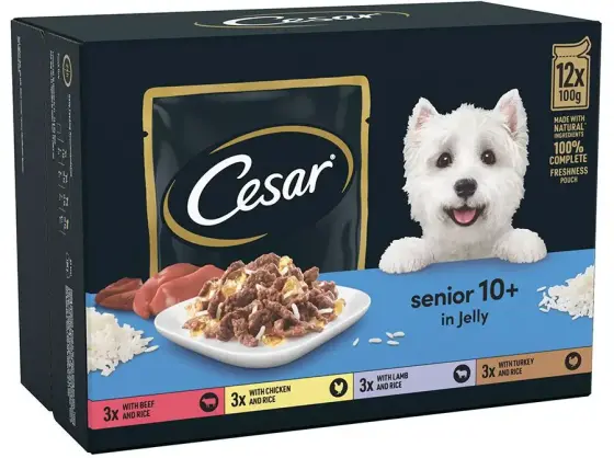 Cesar Senior Wet Pouches in Jelly review