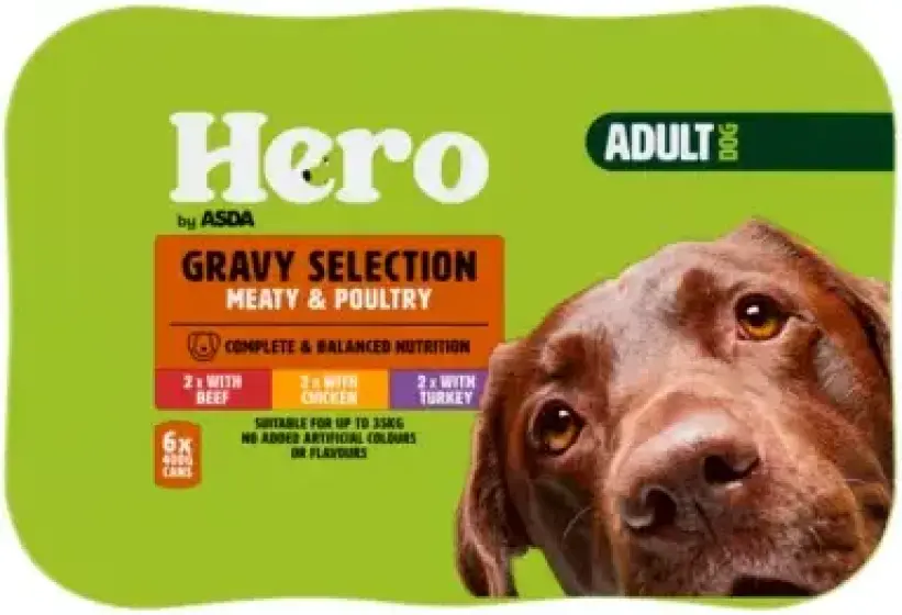 Hero by Asda Adult Dog Cans in Gravy review