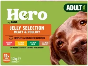 Hero by Asda Adult Dog Pouches in Jelly