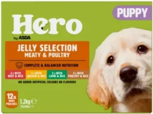 Hero by Asda Puppy Pouches in Jelly