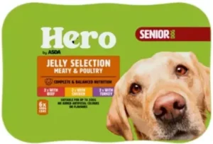 Hero by Asda Senior Dog Cans in Jelly