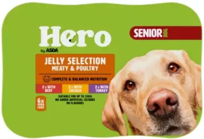 Hero by Asda Senior Dog Cans in Jelly review