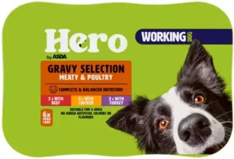 Hero by Asda Working Dog Cans in Gravy review
