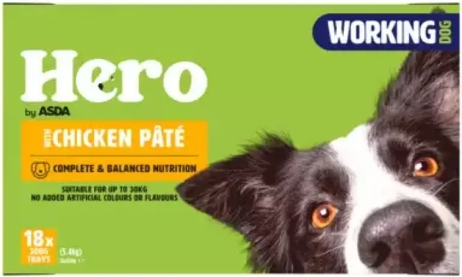 Hero by Asda Working Dog Pate Trays review