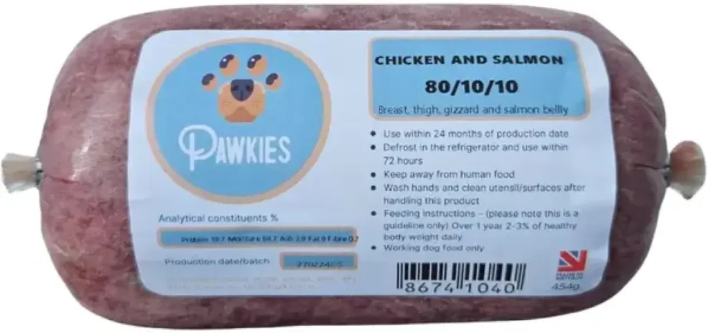Pawkies Multiprotein 80/10/10 Raw review