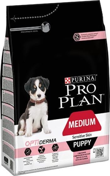 Pro Plan Medium Puppy Sensitive Skin OptiDerma review