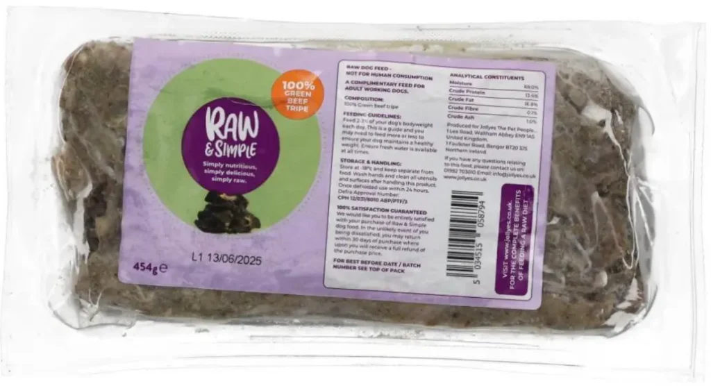 Raw & Simple 100% Tripe Mince review