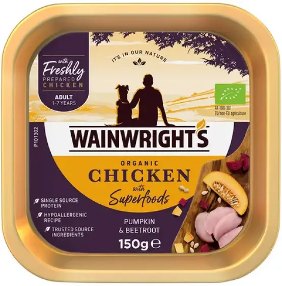 Wainwright’s Adult Trays organic chicken with Superfoods review